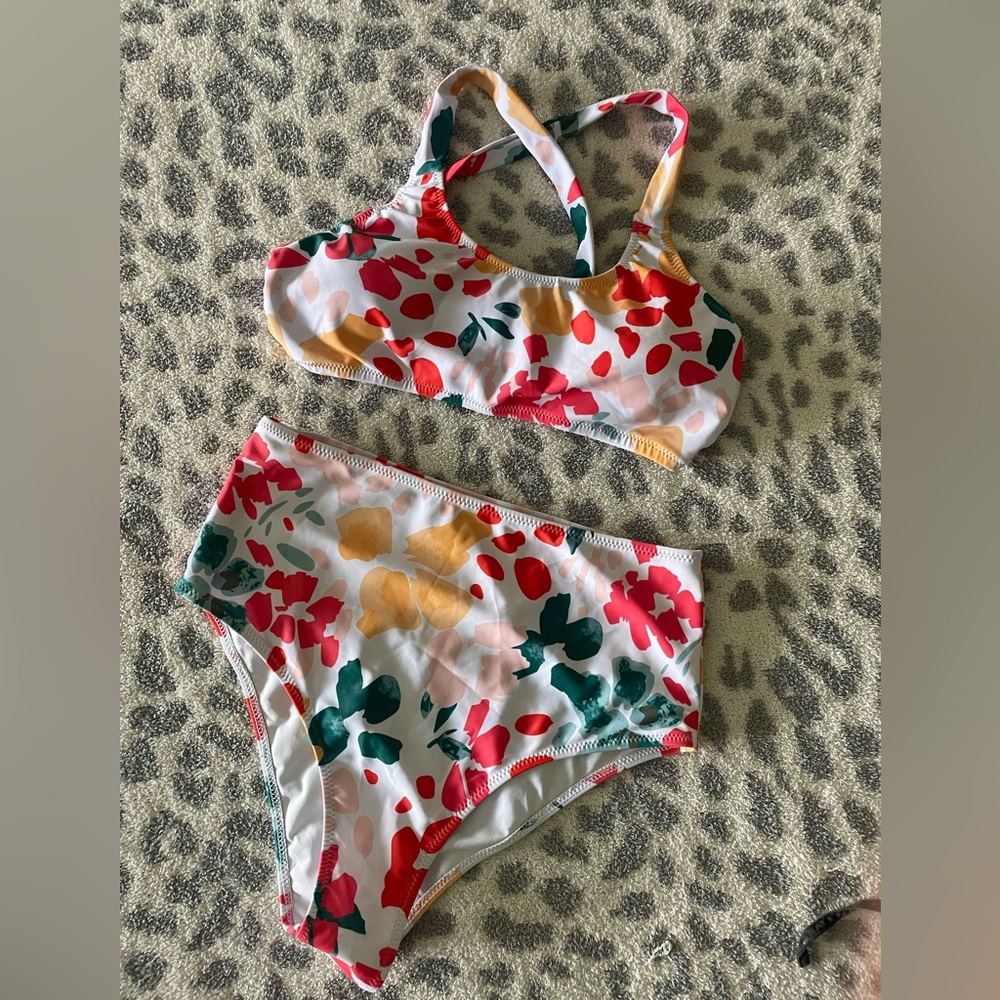 Floral Print Bikini Set